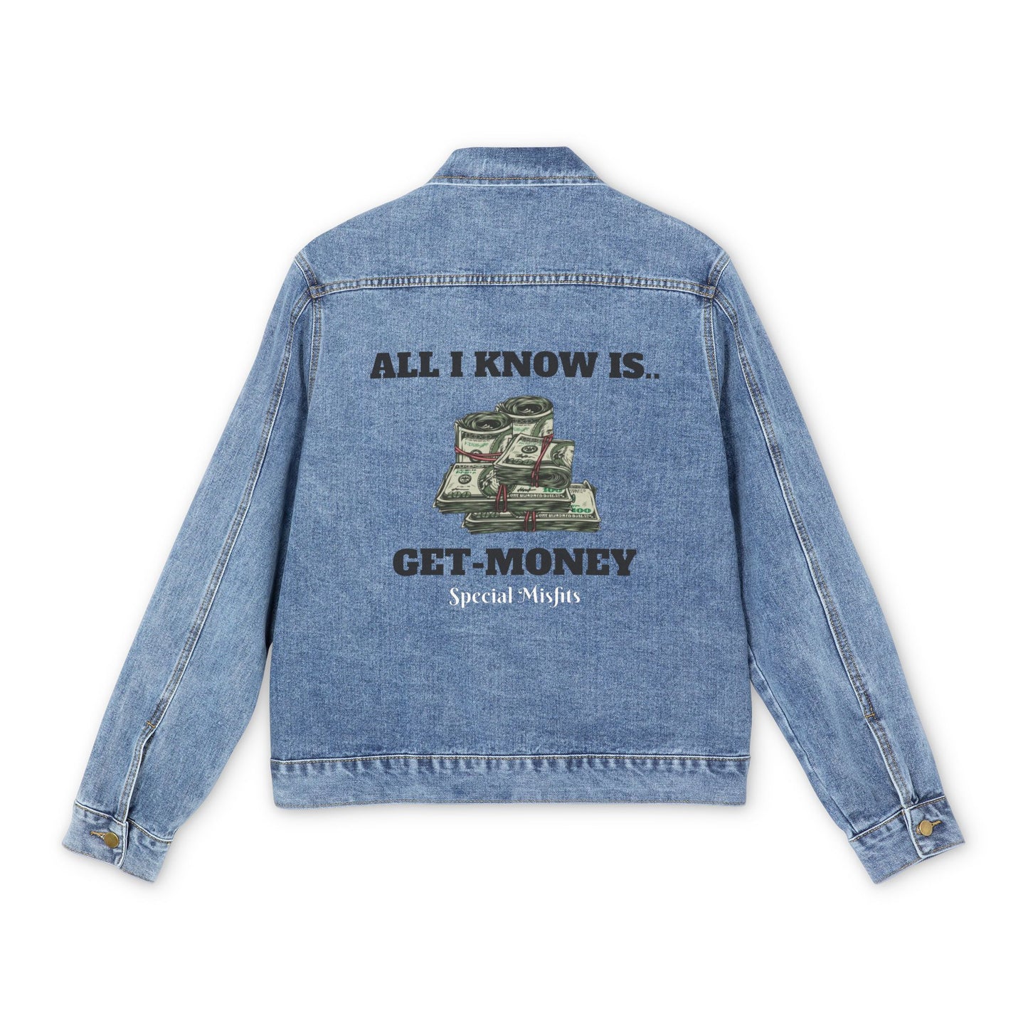 'Get Money' Denim Jacket