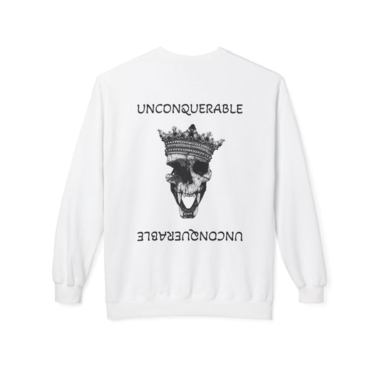 'Unconquerable' Unisex Fleece Crewneck Sweatshirt