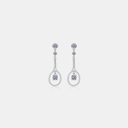 'Rain Drop' 1 Carat Moissanite 925 Sterling Silver Earrings