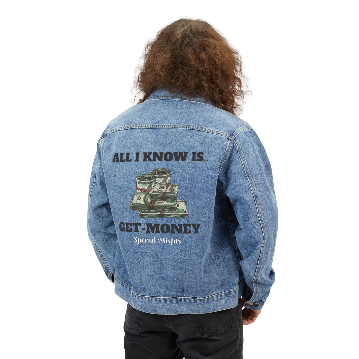 'Get Money' Denim Jacket