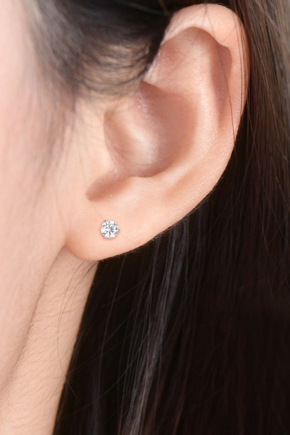 Moissanite 925 Sterling Silver Stud Earrings